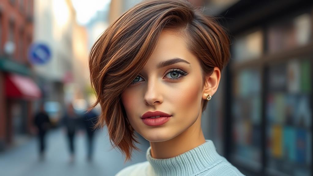 chic short haircut style