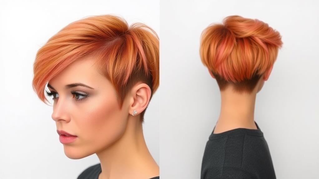 chic tapered pixie cut