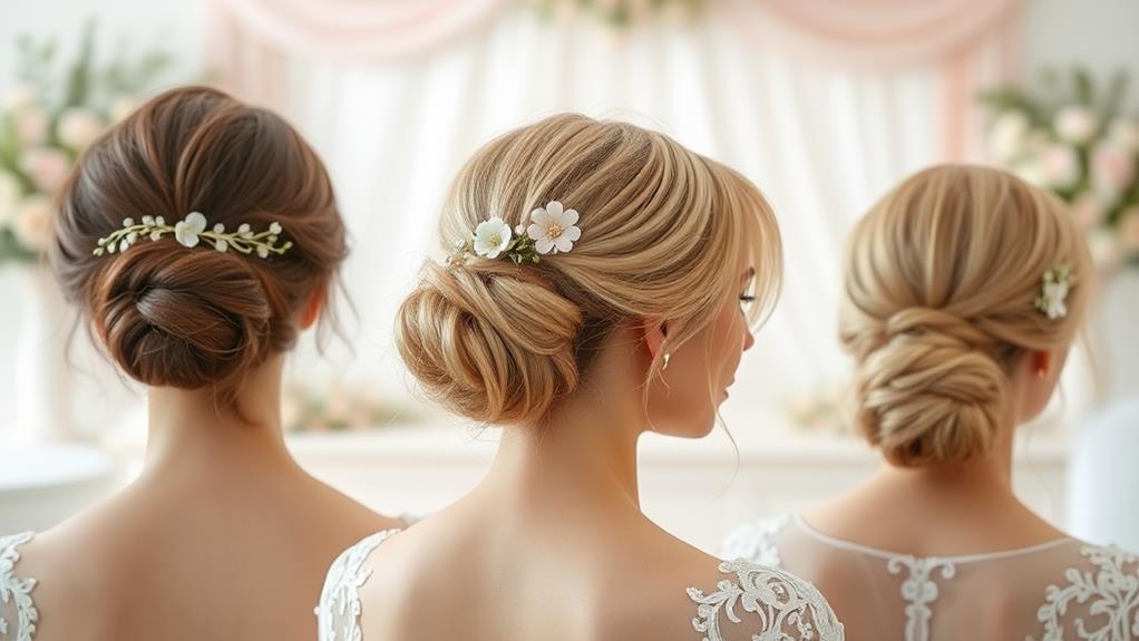 elegant updo hairstyle options