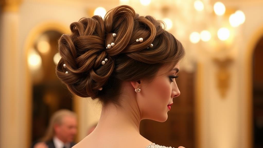 elegant voluminous hairdos