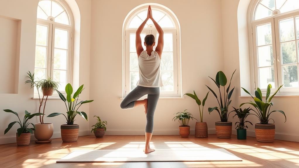 grounded standing yoga posture