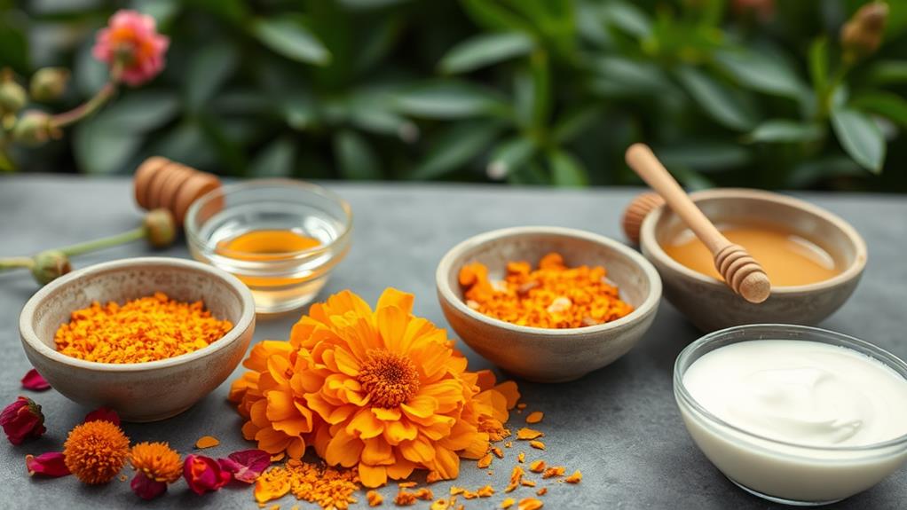 marigold infused facial treatment