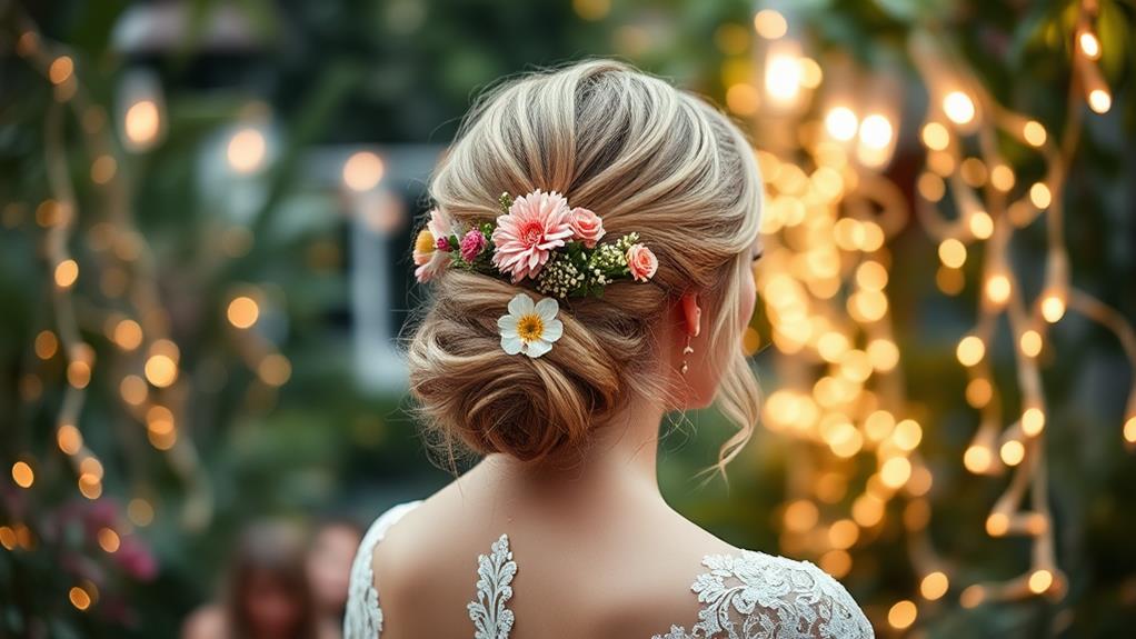 short hair wedding updos