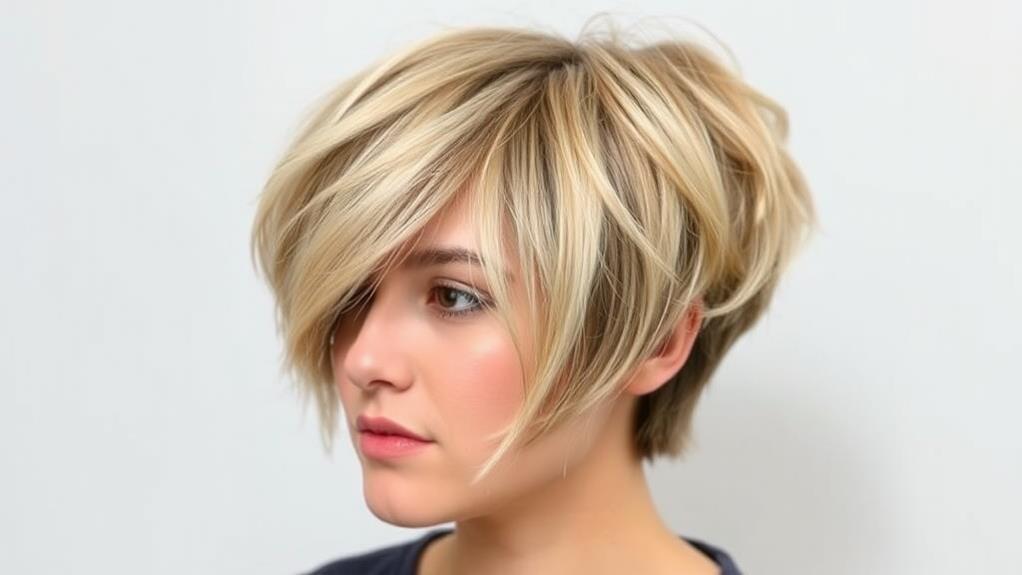 stylish long pixie cut