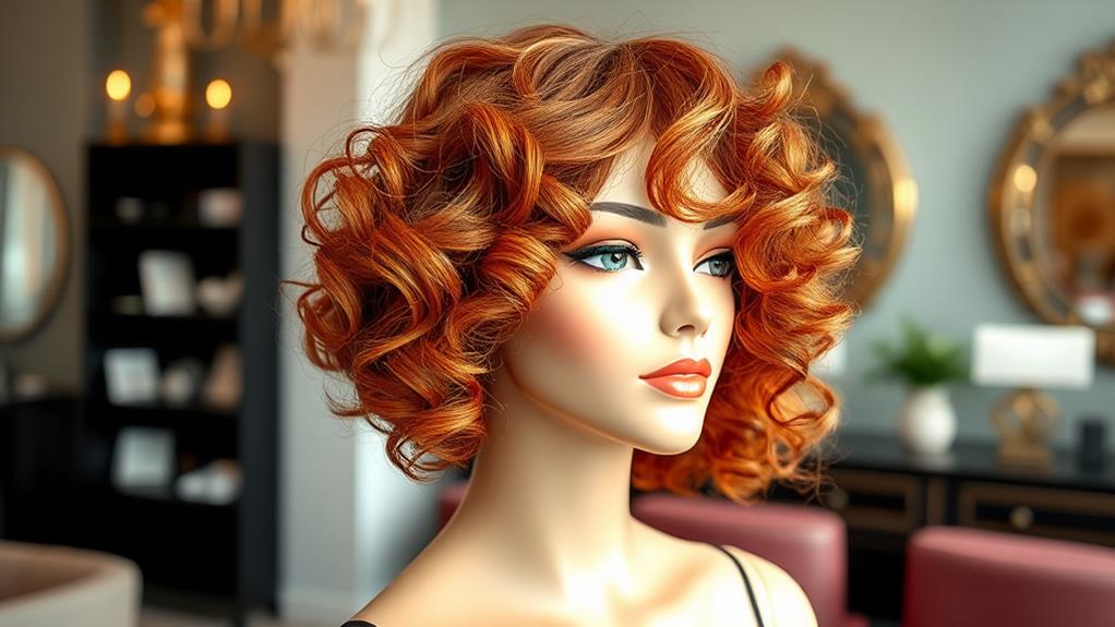 curly hair bob hairstyle