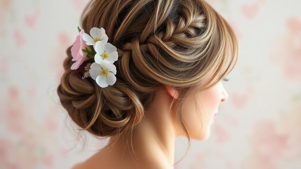 elegant hair styling technique