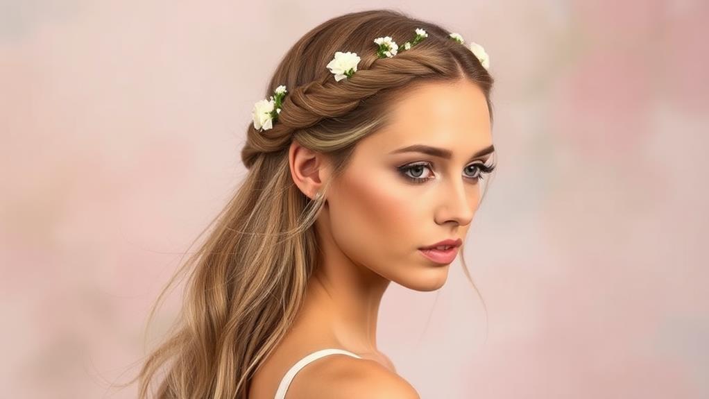 elegant twisted crown braid