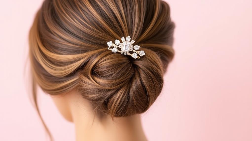 elegant updo hairstyle