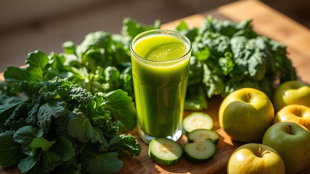 refreshing healthy green beverage