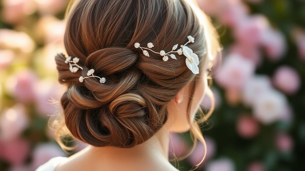 short hair wedding updos