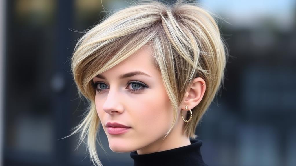 stylish long pixie hairstyle