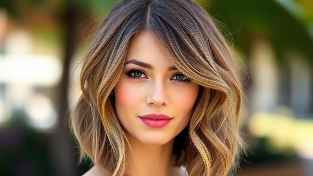 trendy shoulder length hairstyle