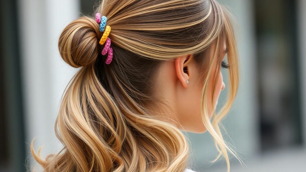 voluminous ponytail style